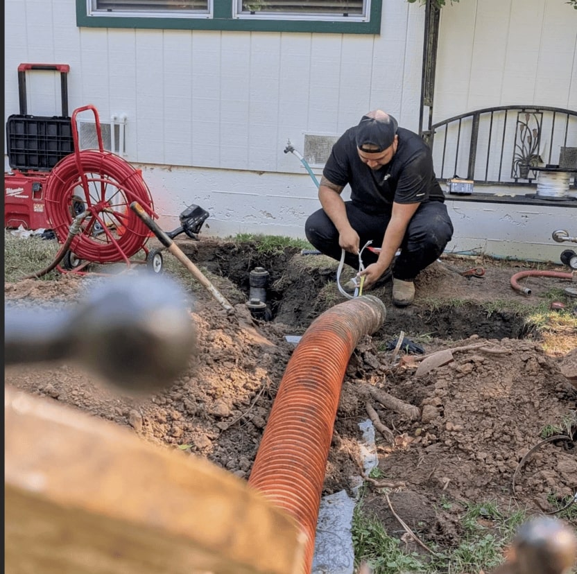Bathroom remodel plumbing work